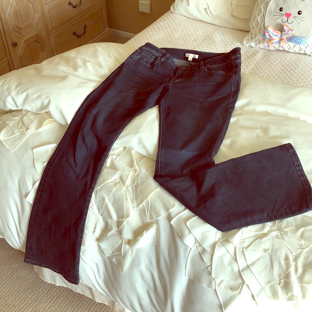 Faded black jeans